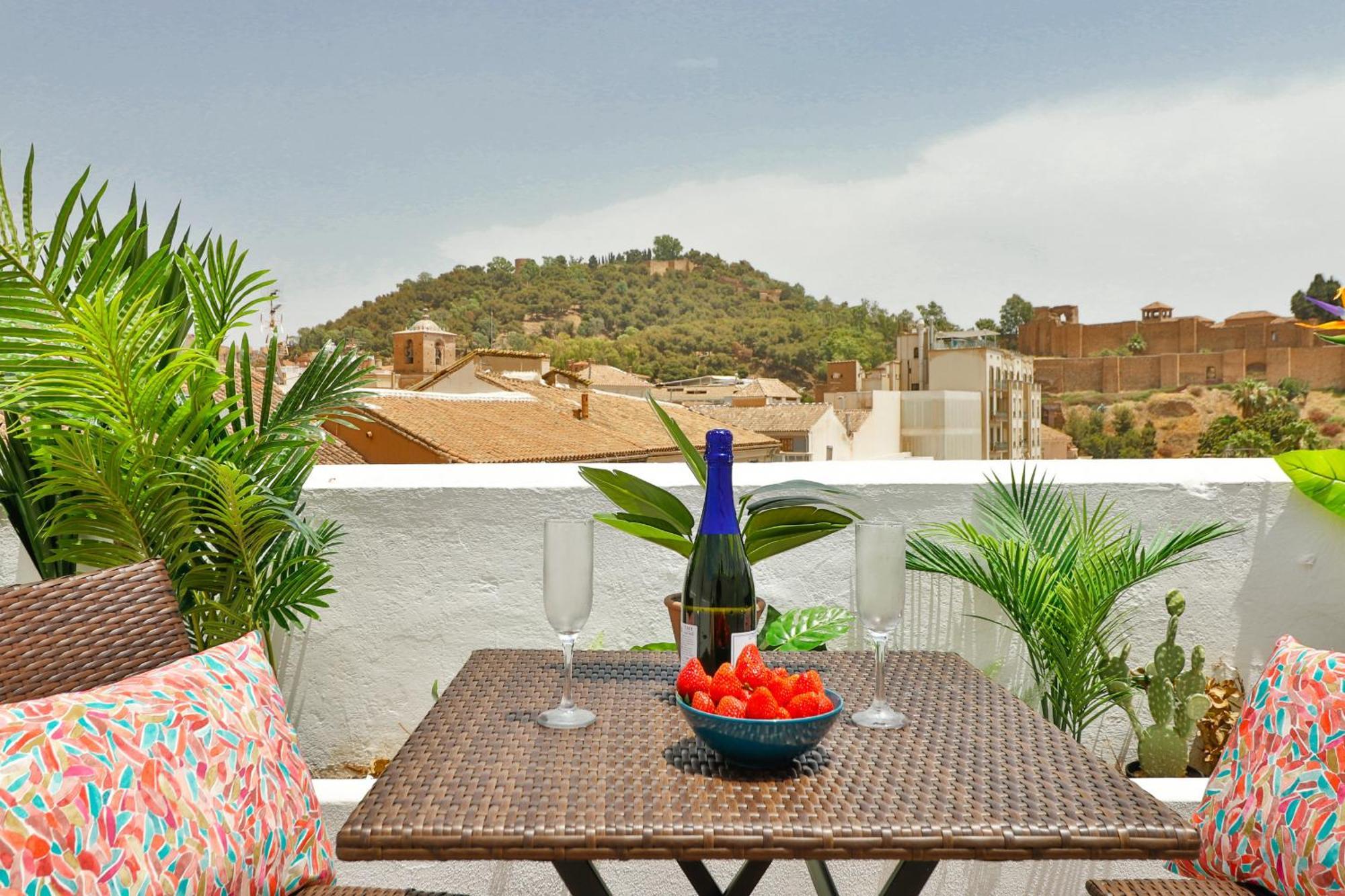 C83 Cosy Penthouse With Terrace Old Town Lägenhet Málaga Exteriör bild
